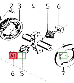 Lagersteen transmissie - Afbeelding 2